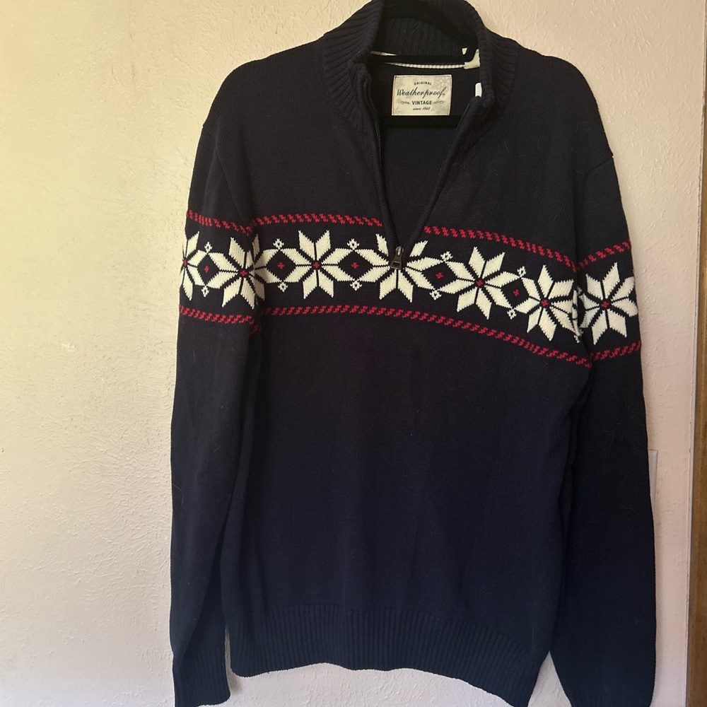 Schott NYC Men's Navy Sweater